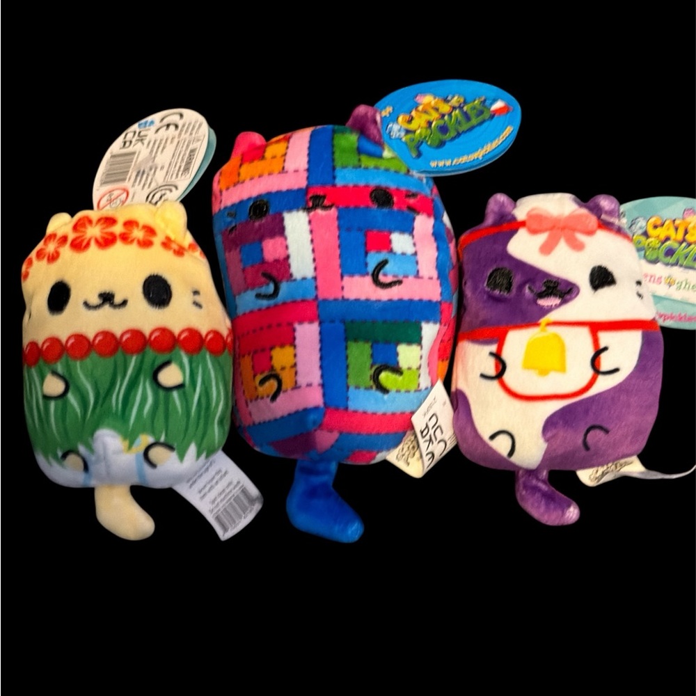 Cats vs. Pickles Colorful Plush Toys Set